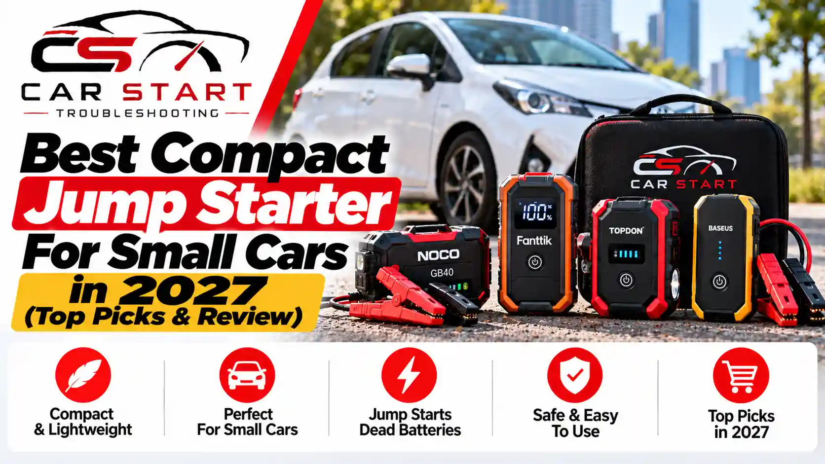 Best Compact Jump Starter For Small Cars in 2027 (Top Picks & Review)