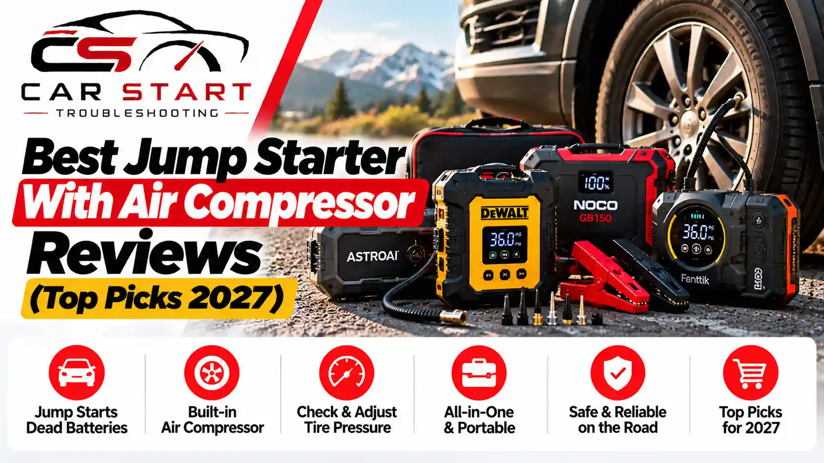 Best Jump Starter With Air Compressor Reviews (Top Picks 2027)