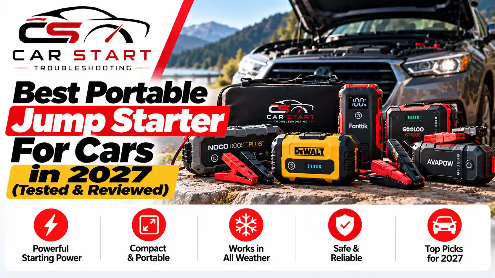 Best Portable Jump Starter For Cars in 2027 (Tested & Reviewed)