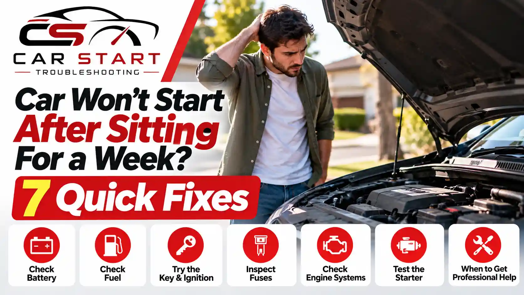 Car Won’t Start After Sitting For a Week? 7 Quick Fixes